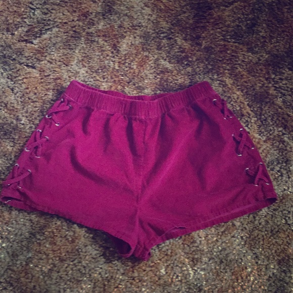 High Waisted Corduroy Shorts - Picture 1 of 3